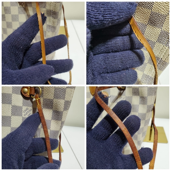 LOUIS VUITTON Damier Azur Neverfull MM Bag - Picture 9 of 13